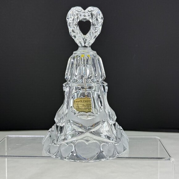 Hofbauer Other - Vintage Hofbauer Echt Bleikristall Hand-Cut Lead Crystal Bell With Heart Handle